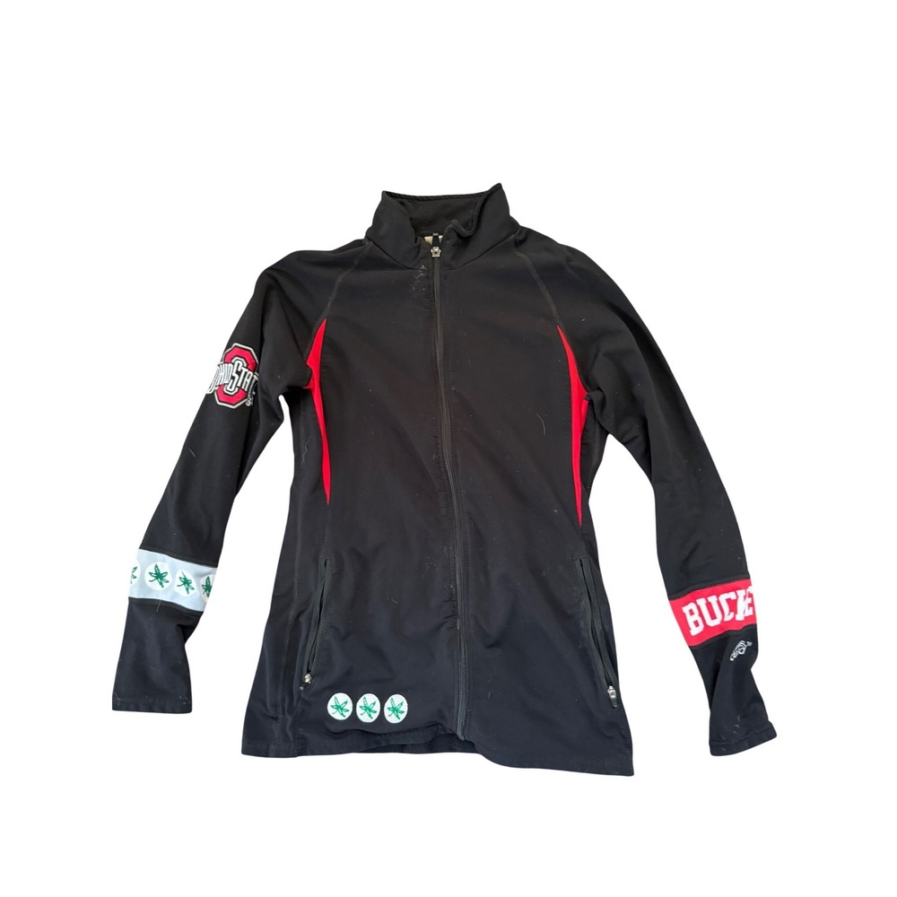 Ohio State Black & Red Women's Athletic Zip Jacket